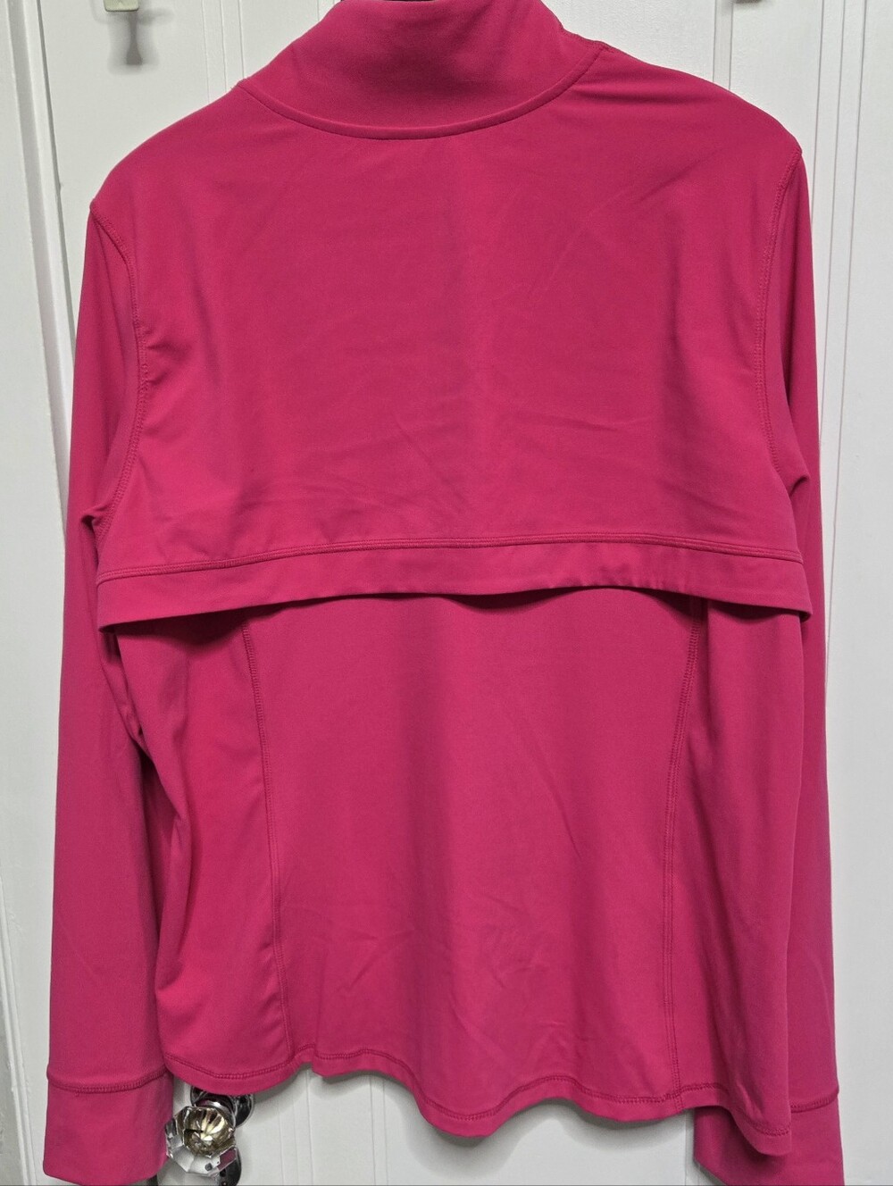 Women's Fuchsia Full-Zip Utility Jacket - Picture 2 of 4